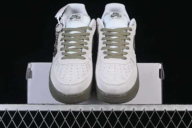 All Categories Nk Air Force 1 Air Force Series Nk Air Force 1 Low Air Force Low Nike Air Force 1'07 Low Olive Green Beige Air Force One Low Casual Shoes DF0188-122